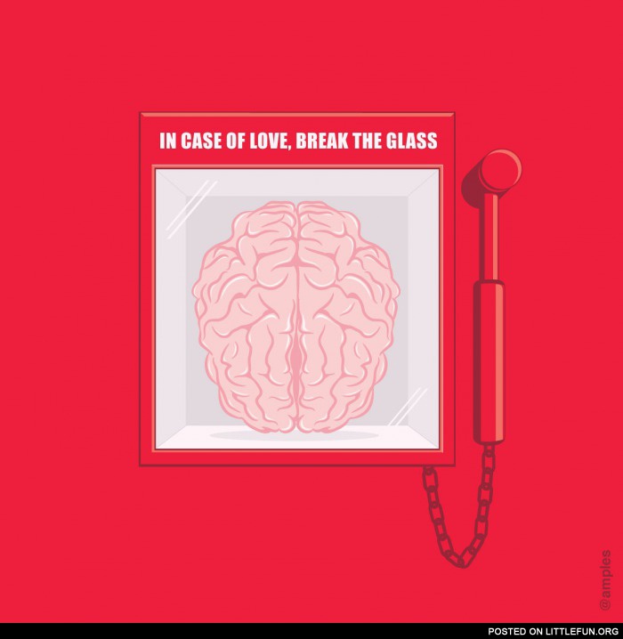 In case of love, break the glass