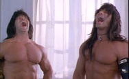 Barbarian Brothers (David and Peter Paul) fro Twin Sitters. Just loved that movie when I was a kid.