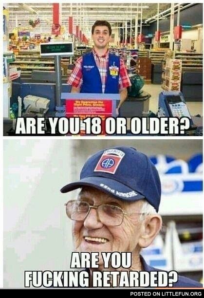 At the mall. Are you 18 or older?