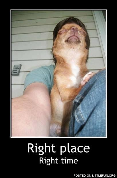 Right place, right time
