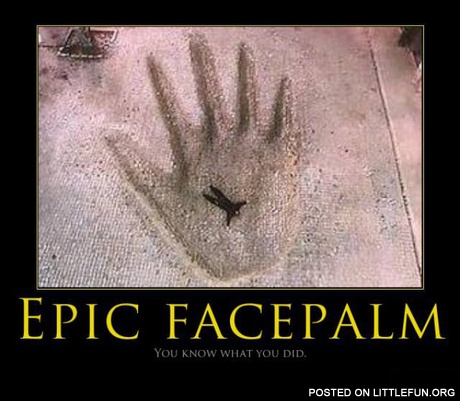 Epic facepalm