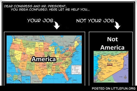 Dear Congress and Mr. President, this is your job