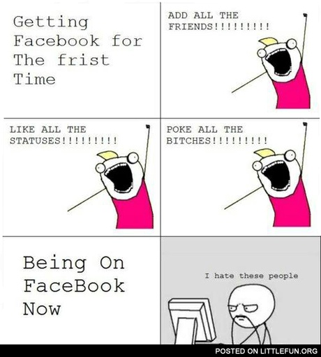 Being on fb now