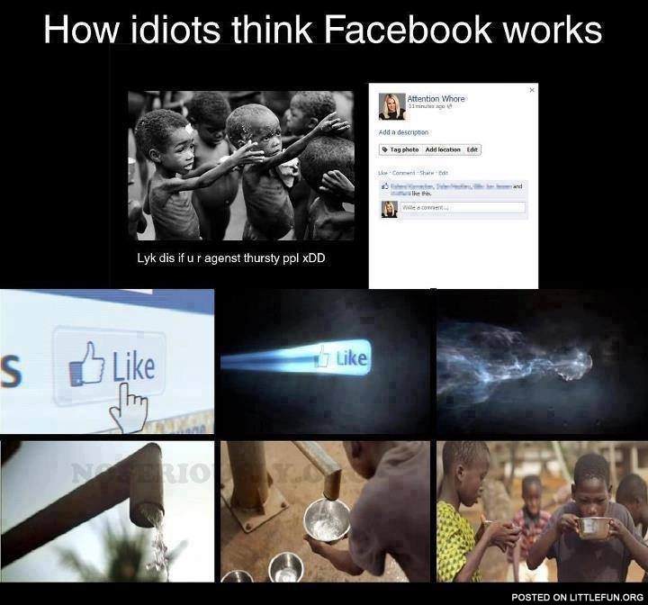 How idiots think their likes works