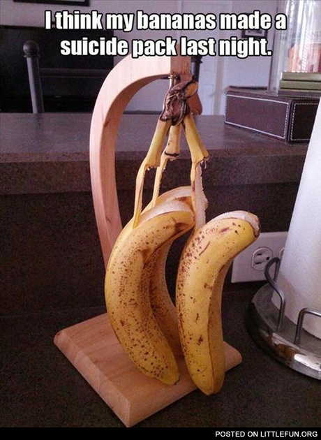 Suicide pack of bananas