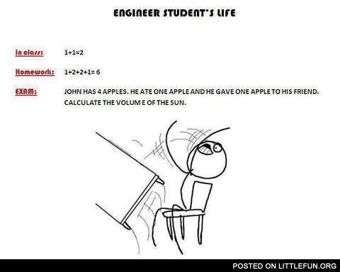 Engineer student's life
