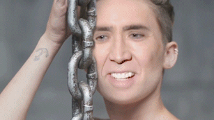 Nicolas Cage as Miley Cyrus