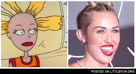 Miley Cyrus vs. Cynthia Doll