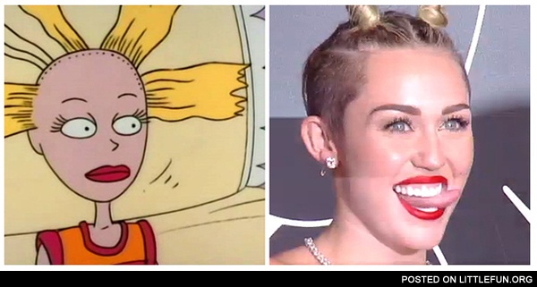 Miley Cyrus vs. Cynthia Doll
