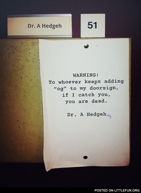 Dr. A Hedgehog