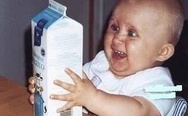 Baby with milk. The f**k is this, I want boobies!