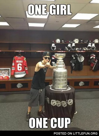 One girl, one cup