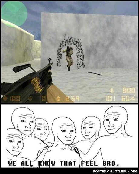 Machine gun in Counter Strike