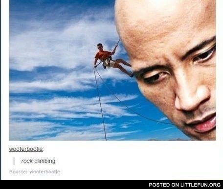 Rock climbing