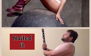 Miley Cyrus vs Fat guy on wrecking ball