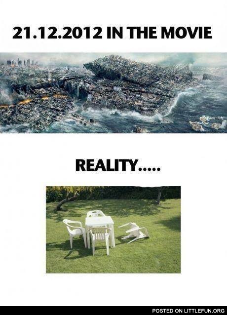 21.12.2012 in the movie and reality