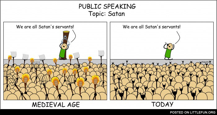 Public speaking, topic: Satan