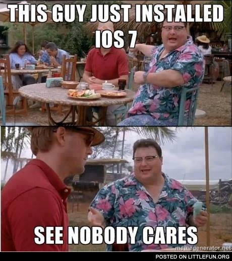 This guy just installed IOS7