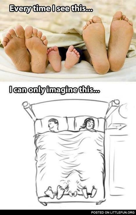 Sleeping family photo. When I see this, I can only imagine this.