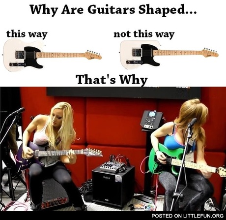Why are guitars shaped this way? That's why.