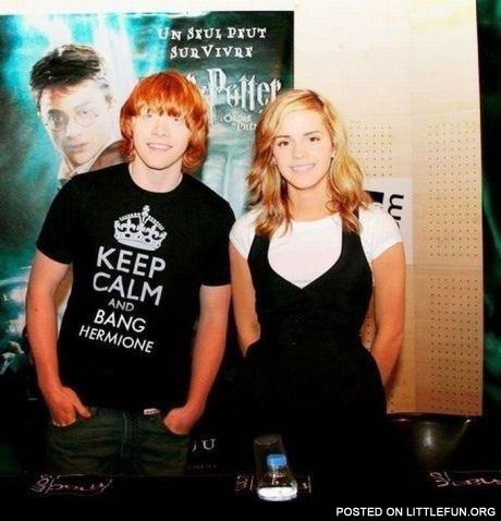 Keep calm and bang Hermione shirt