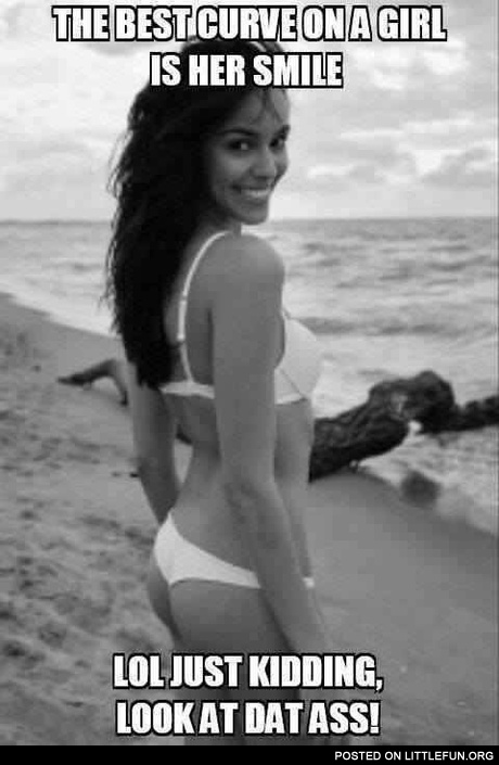 Elena Cucci. The best curve on a girl is her smile. Just kidding, look at dat ass!