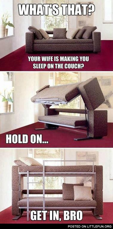 Double-deck couch