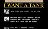 I want a tank