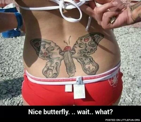 Nice butterfly... wait...what?