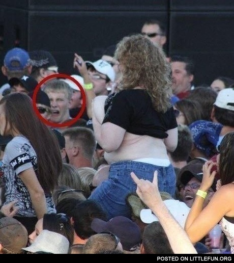 At the rock concert