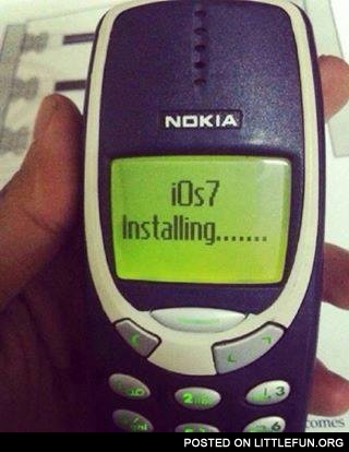 iOs7 and Nokia 3310