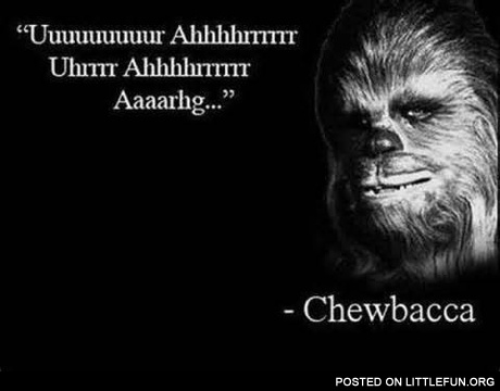 Chewbacca quote