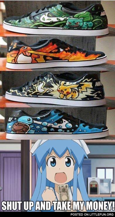 Pokemon shoes. Shut up and take my money.