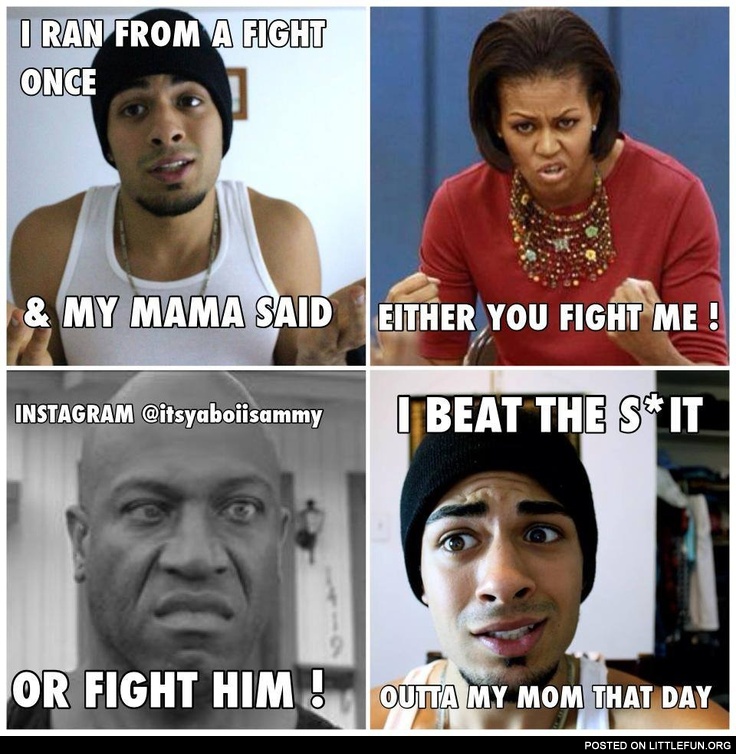 I beat the sh*t outta my mom that day
