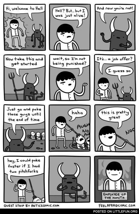 Employee of the month in hell