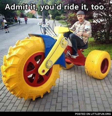 Big wheel bike for adults