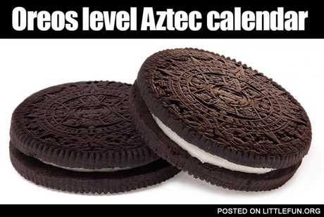 Oreos level Aztec calendar