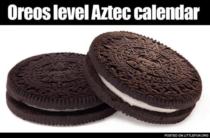 Oreos level Aztec calendar