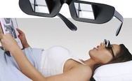 Prism glasses for reading in bed
