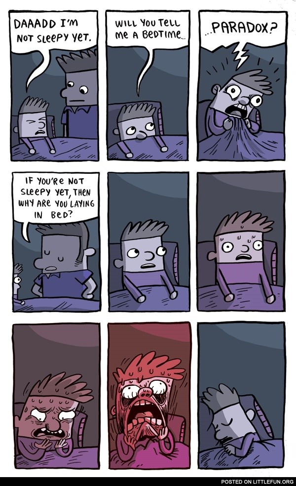 Bedtime paradox