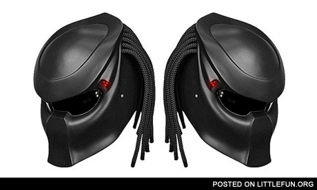 Predator motorcycle helmet