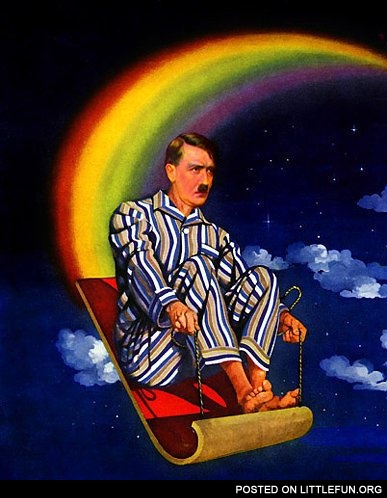 Hitler on a rainbow
