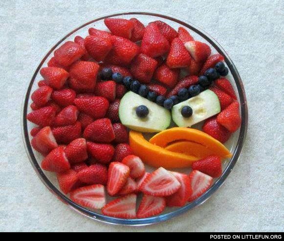 Fruit angry bird
