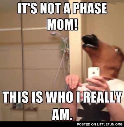 It's not a phase, mom! This is who I really am.