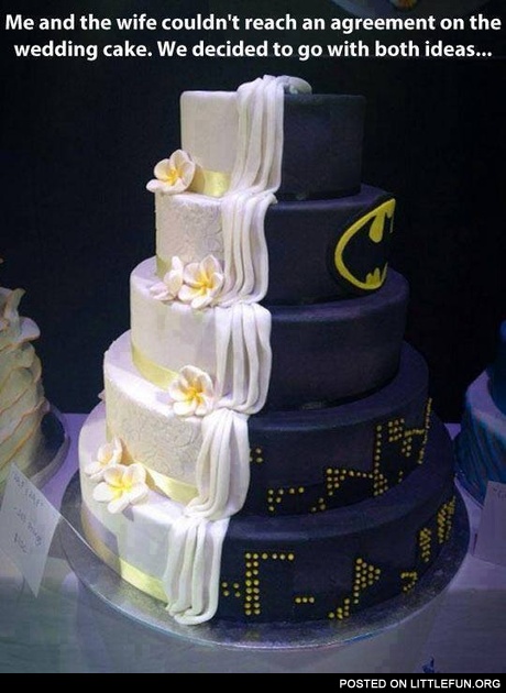 Batman wedding cake