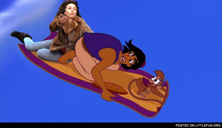 Scarlett Johansson and Aladdin