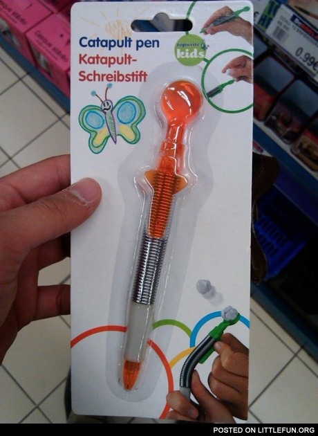 Catapult pen