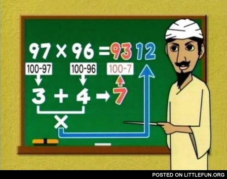 How to multiply large numbers in your head