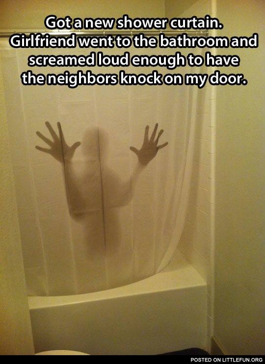 Got a new shower curtain