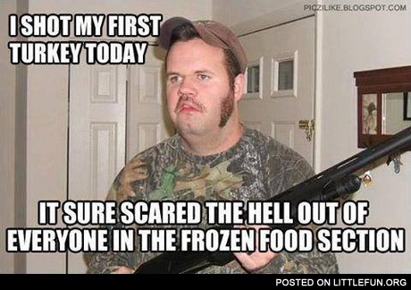 I shot my first turkey today